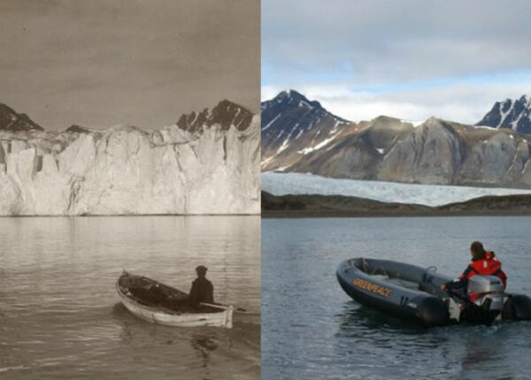 Как тает Арктика: впечатляющее сравнение кадров XX века и современных