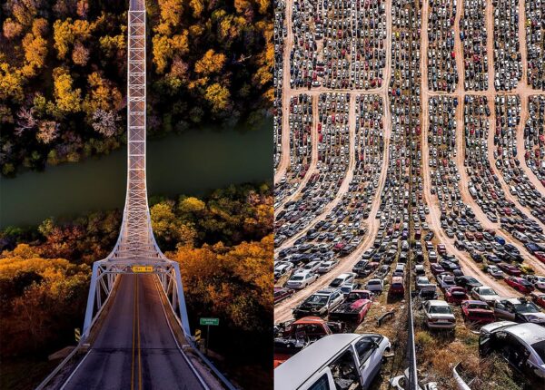 Оригами 80-го уровня — турецкий фотограф сгибает города