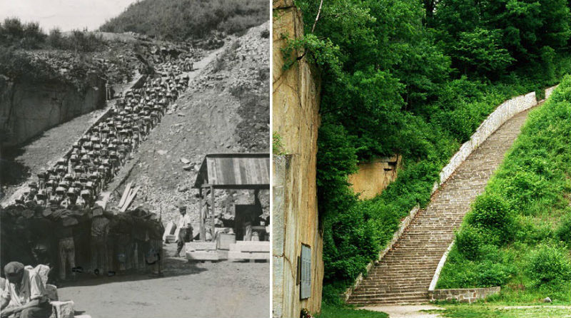 «Лестница мертвецов» в австрийском концлагере Маутхаузен