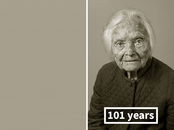 «Лица века»: столетние долгожители в молодости и сейчас