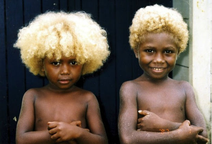Фотография: Откуда в Меланезии взялись темнокожие люди со светлыми волосами №1 - BigPicture.ru