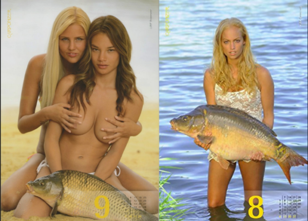 Мокренькая рыбонька: немецкий эротический календарь с карпами