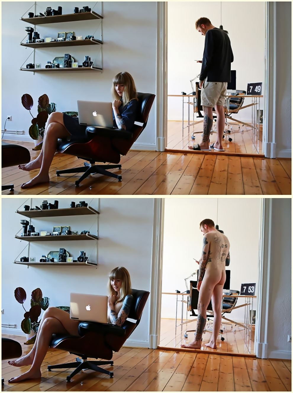 Фотография: В одежде и без: фотограф из Германии раздевает моделей в привычной для них обстановке №19 - BigPicture.ru
