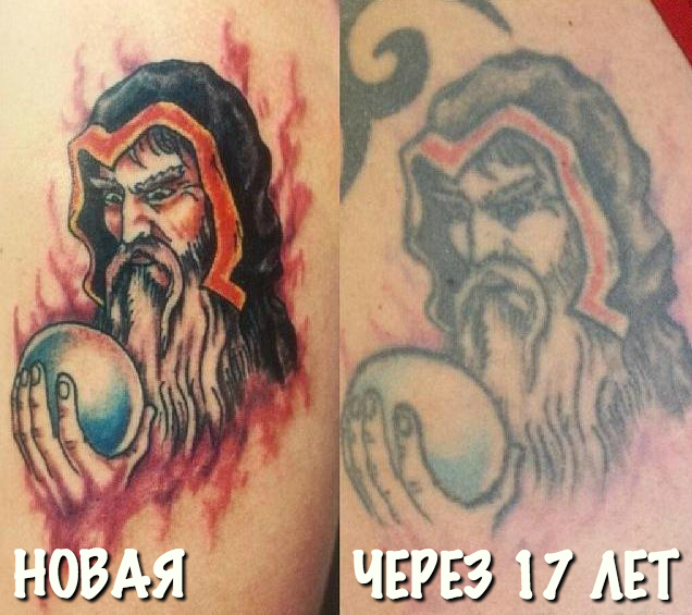 Фотография: Было — стало: как стареют татуировки №12 - BigPicture.ru