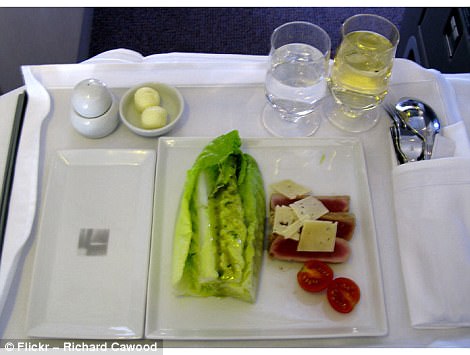 Фотография: Как отличается еда пассажиров в бизнес-классе и эконом-классе в самолете №5 - BigPicture.ru
