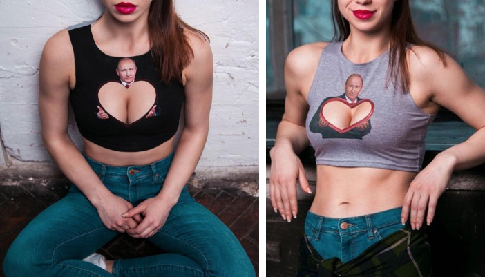 Фотография: Новые женские майки с изображением Путина должны понравиться мужчинам №1 - BigPicture.ru