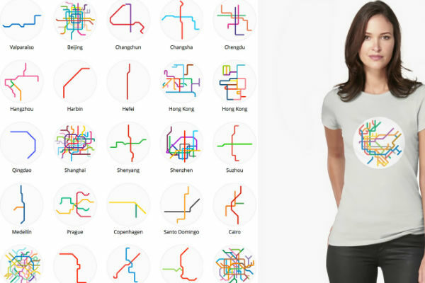 Дизайнер превратил схемы мирового метро в минималистичные символы