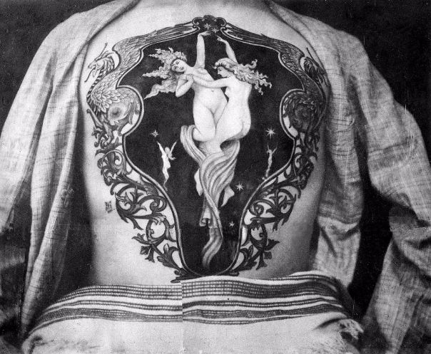Фотография: Роскошные татуировки Викторианской эпохи: Херувимы, драконы и гербы №6 - BigPicture.ru