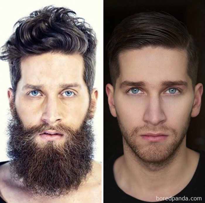 Фотография: 30 мужчин с бородой и без нее. Это точно те же самые люди? №9 - BigPicture.ru