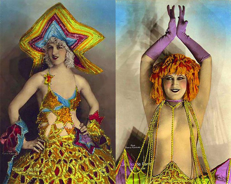 Фотография: Откровенные винтажные открытки с танцовщицами Казино де Пари №11 - BigPicture.ru