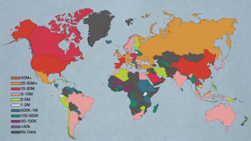 Фотография: 17 удивительных карт мира, которые нам не показывали в школе №12 - BigPicture.ru