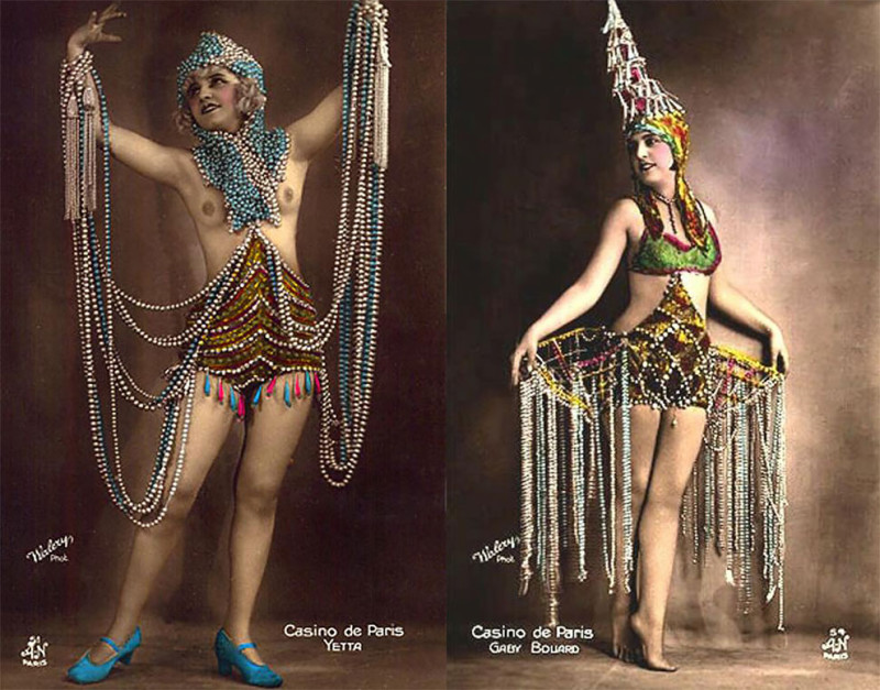 Фотография: Откровенные винтажные открытки с танцовщицами Казино де Пари №13 - BigPicture.ru