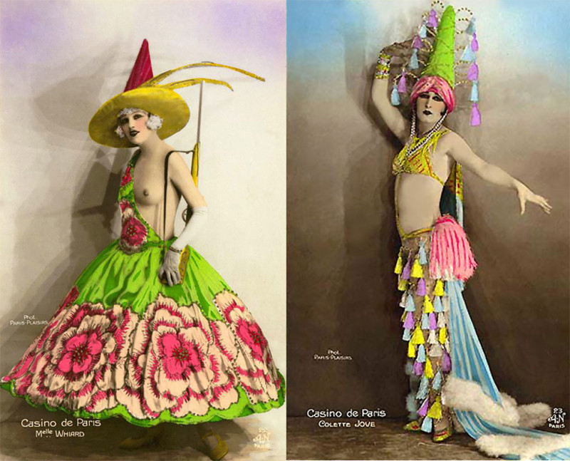 Фотография: Откровенные винтажные открытки с танцовщицами Казино де Пари №4 - BigPicture.ru