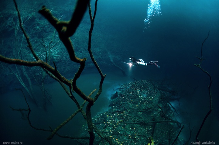 Фотография: Мистическая подводная река протекает вдоль океанского дна в Мексике №5 - BigPicture.ru
