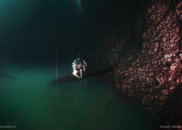 Мистическая подводная река протекает вдоль океанского дна в Мексике