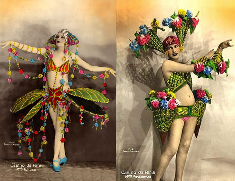 Фотография: Откровенные винтажные открытки с танцовщицами Казино де Пари №10 - BigPicture.ru