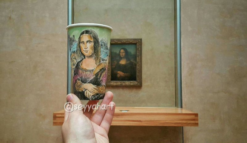 Фотография: Нет искусства без стакана: путешественник расписывает кофейные стаканчики, зарабатывая на жизнь №10 - BigPicture.ru