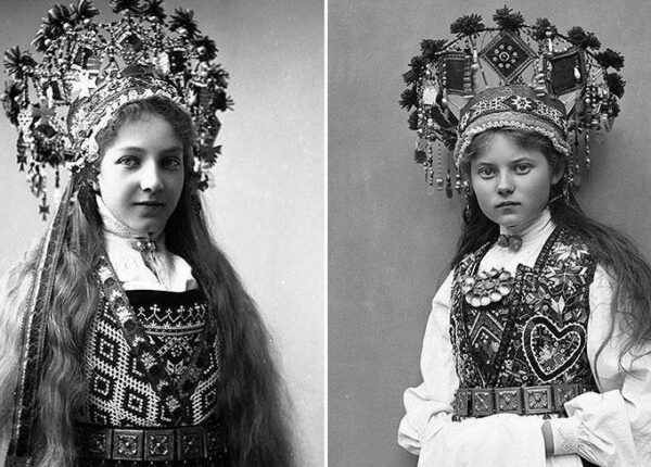 Сказочные наряды норвежских невест 1870-1920-х годов