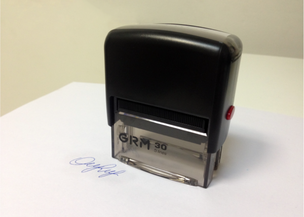 Как называется печать с подписью руководителя?