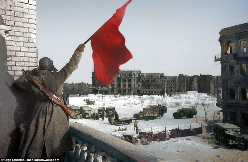 Фотография: Ожившие лица войны: фотографии битвы за Сталинград в цвете №8 - BigPicture.ru