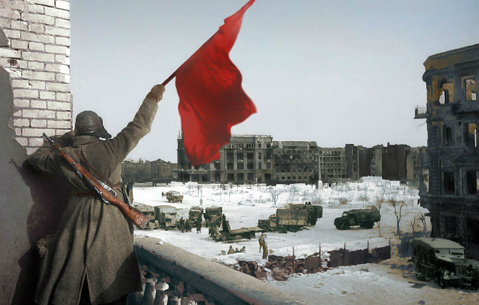 Фотография: Ожившие лица войны: фотографии битвы за Сталинград в цвете №1 - BigPicture.ru