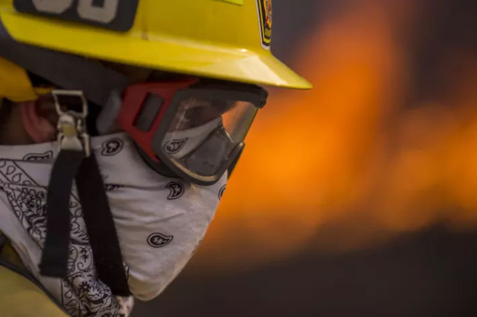 Фотография: В Лос-Анджелесе борются с сильнейшим природным пожаром в истории округа №10 - BigPicture.ru
