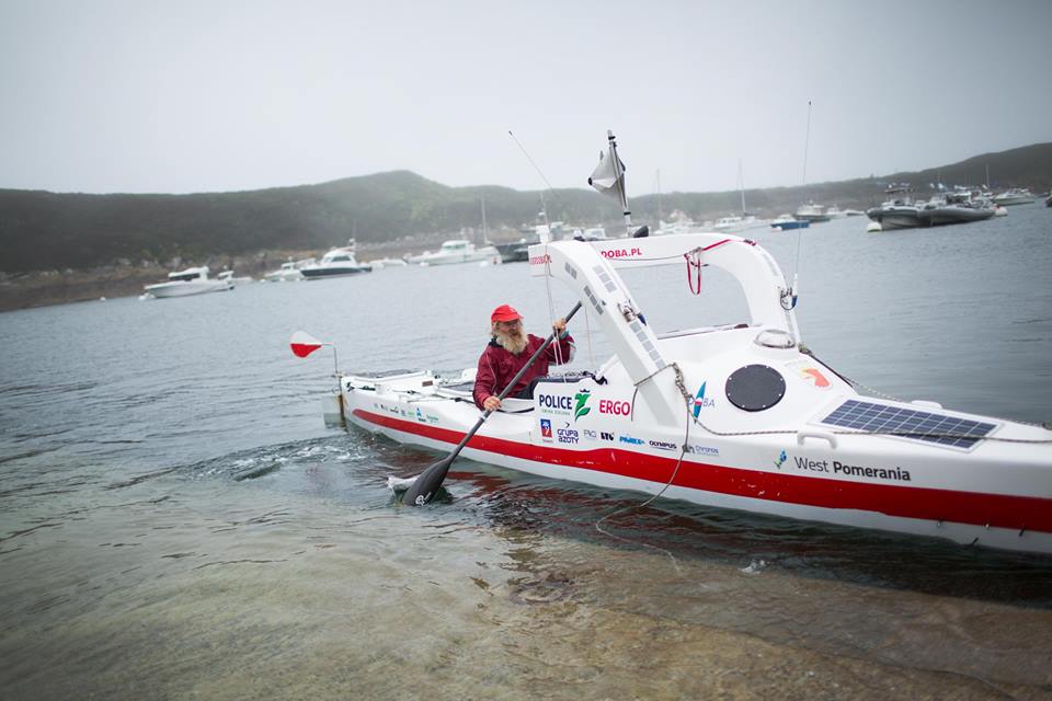 Фотография: Суши весла: польский пенсионер пересек Атлантику на байдарке, проплыв более 100 дней №3 - BigPicture.ru