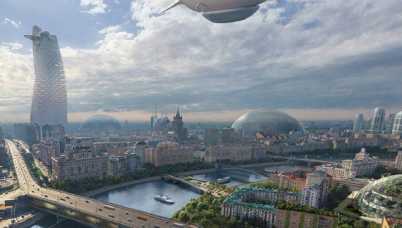Фотография: Москва в 2050 году: отсутствие пробок, космические туристы и полеты на такси №3 - BigPicture.ru