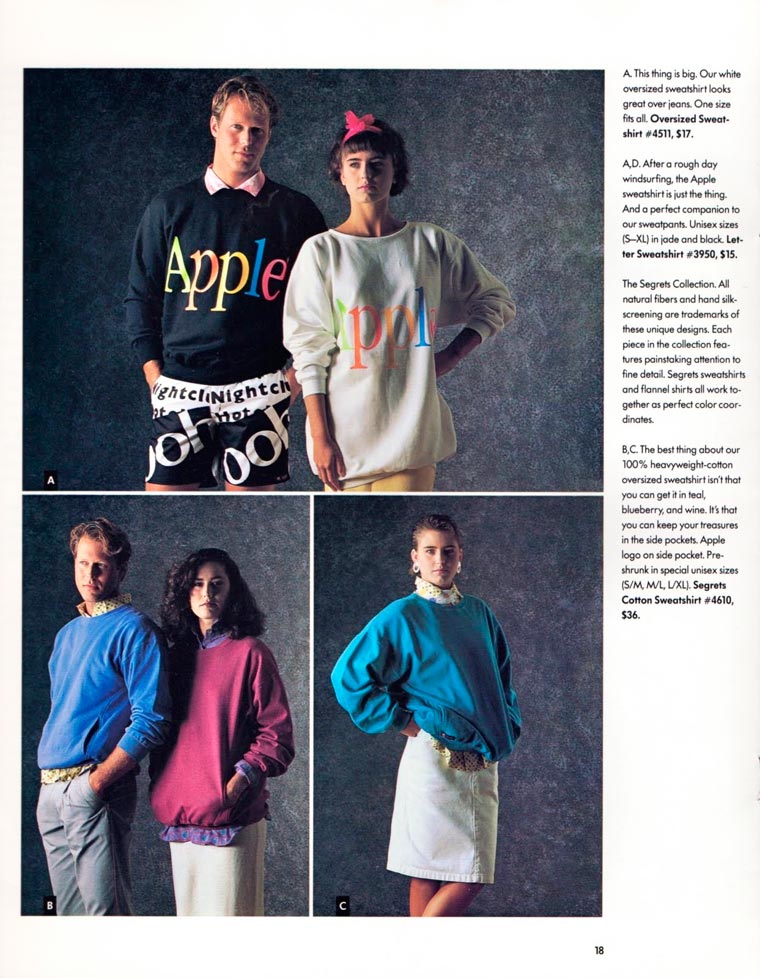 Фотография: Оказывается, без Стива Джобса в 1980-е годы Apple продавала одежду №11 - BigPicture.ru