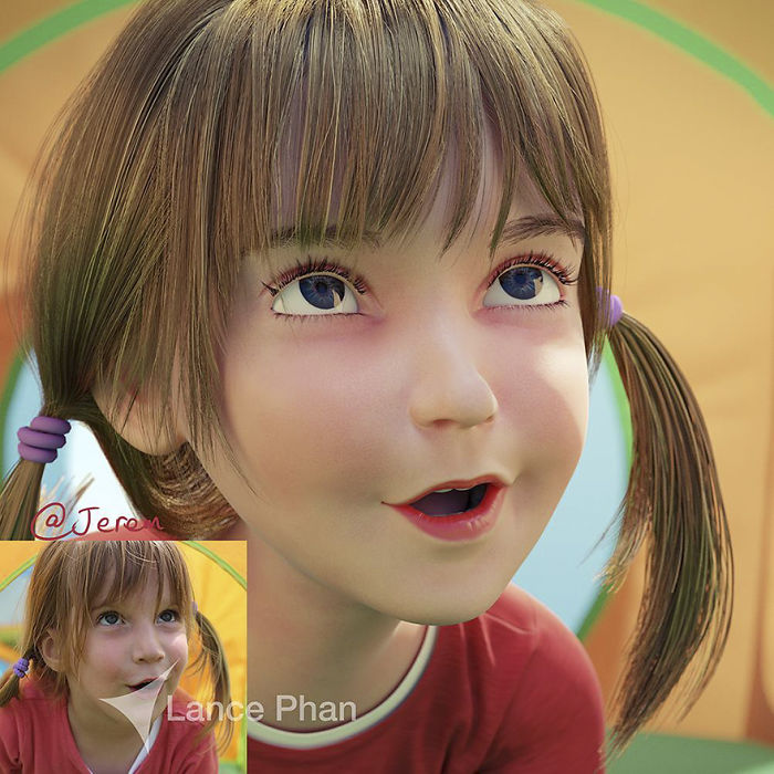 Фотография: Pixar для каждого: художник делает потрясающие 3D-портреты из случайных аватарок №16 - BigPicture.ru