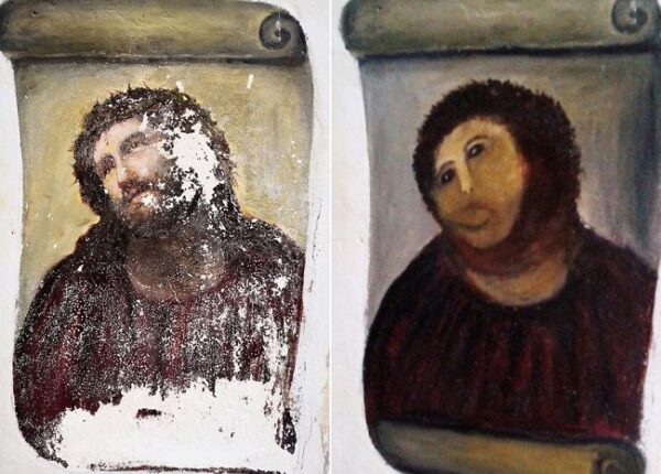 Иисус или картофелина? Как испорченная фреска обогатила целый город