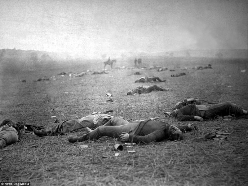 Фотография: Ужасающие фотографии жертв самой кровопролитной войны в истории США №8 - BigPicture.ru
