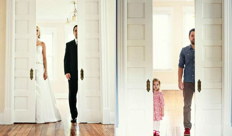 Фотография: Отец и дочь воссоздали свадебные фото, чтобы попрощаться с женой и матерью №1 - BigPicture.ru