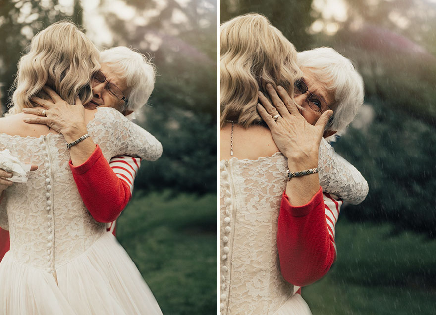 Фотография: Растрогала до слез: внучка надела на свадьбу бабушкино платье, которому уже больше полувека №5 - BigPicture.ru