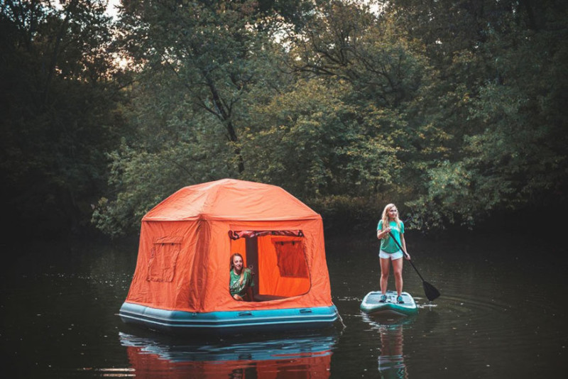 Фотография: Американцы придумали плавучую палатку для кемпинга №1 - BigPicture.ru