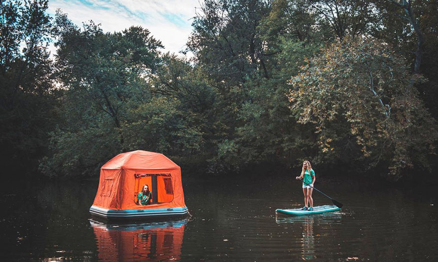 Фотография: Американцы придумали плавучую палатку для кемпинга №6 - BigPicture.ru