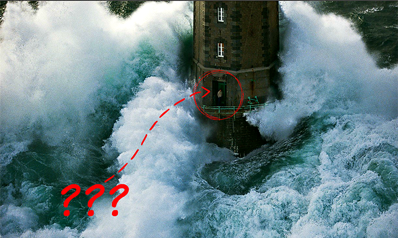 Фотография: Посреди бури: выжил ли смотритель маяка с легендарной фотографии? №1 - BigPicture.ru