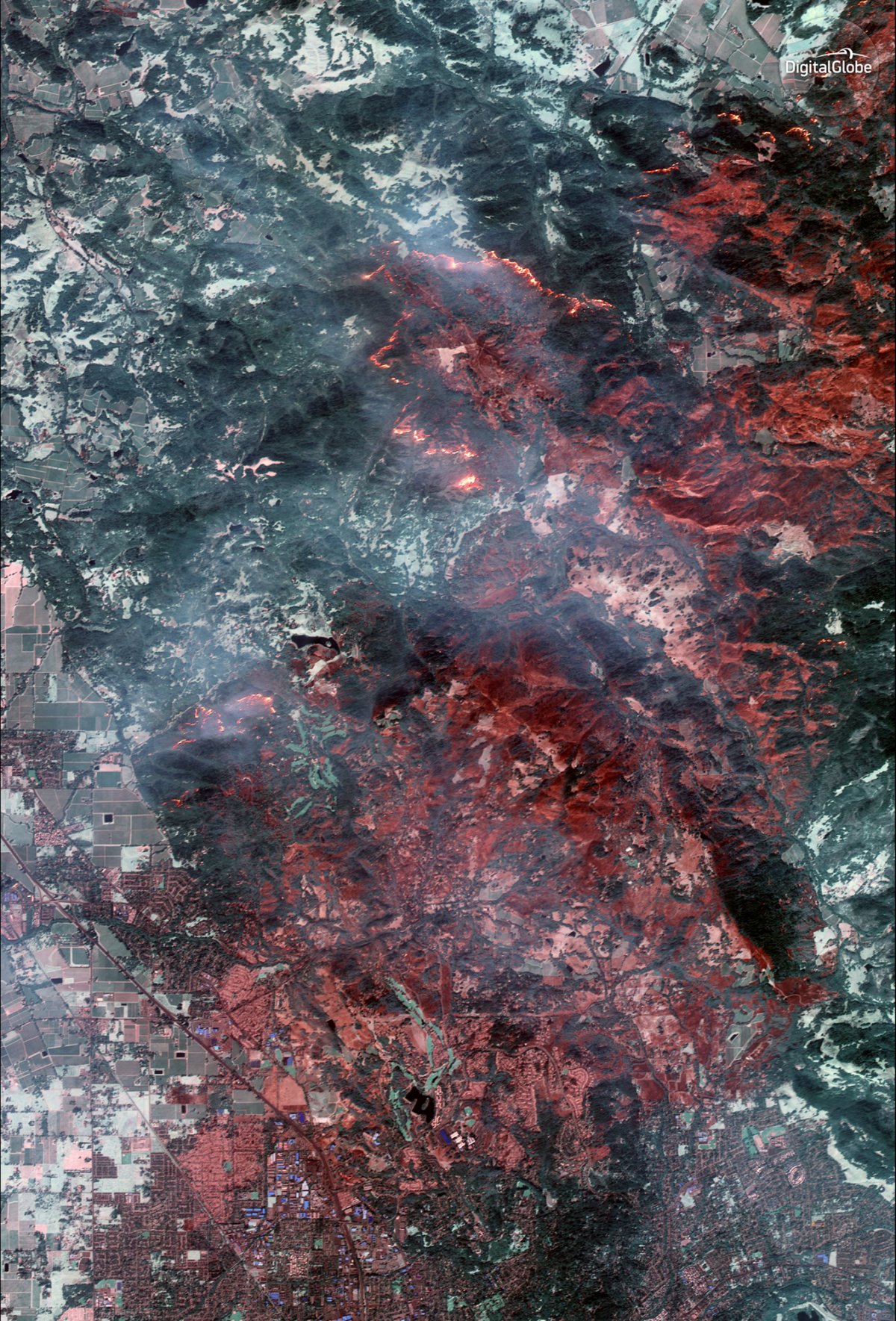 Фотография: Разруха, пепел и дым: апокалиптические фотографии Калифорнии до и после лесных пожаров №24 - BigPicture.ru