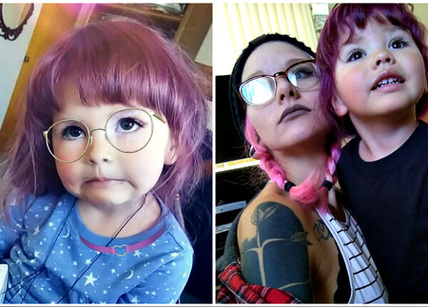 Мать-альтернативщица позволяет красить волосы и носить макияж своей 2-летней дочери