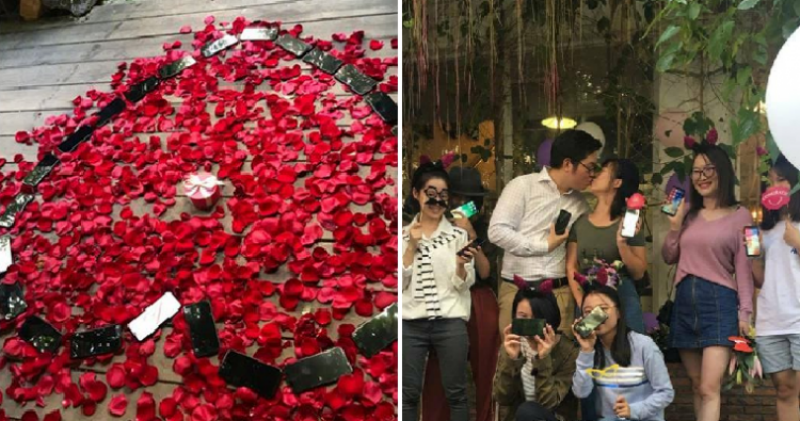 Фотография: Китаец выложил сердце из 25 iPhone X, чтобы сделать предложение девушке, и она согласилась №1 - BigPicture.ru