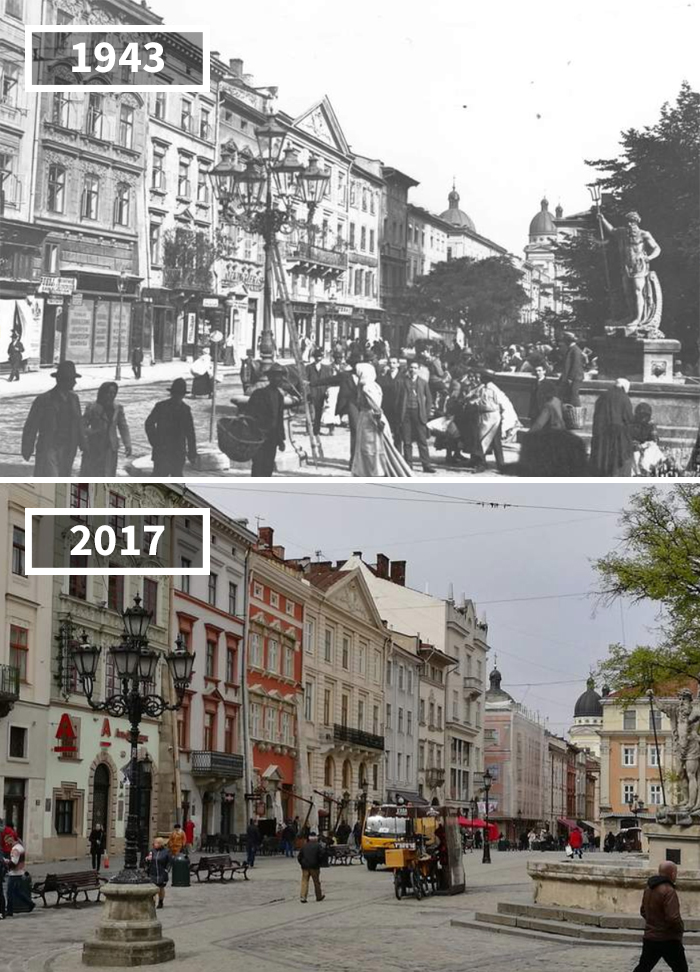 Фотография: Как изменился мир за 100 лет: фотографии до и после №31 - BigPicture.ru