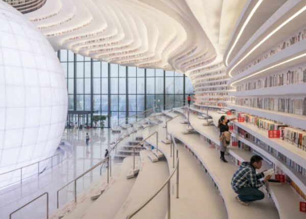 В Китае открыли инопланетную библиотеку, вмещающую 1,2 миллиона книг