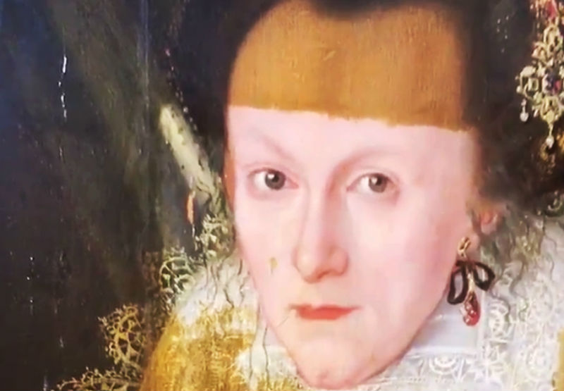 Фотография: Портрет XVII века очистили от слоя лака, и результат ошеломляет №1 - BigPicture.ru