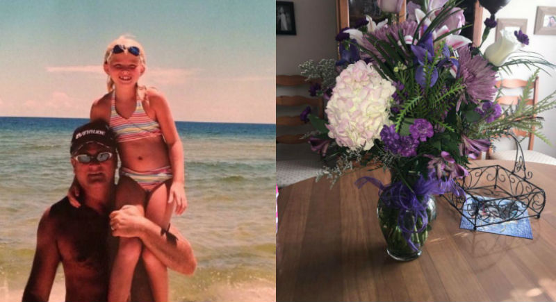 Фотография: Американка получает цветы на день рождения от умершего пять лет назад отца №1 - BigPicture.ru