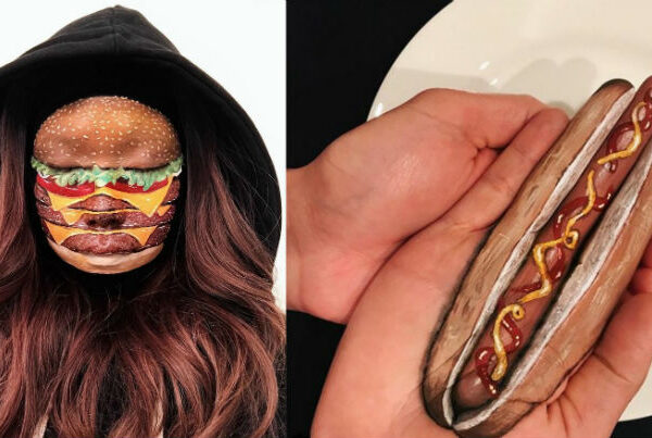 «Я тебе сейчас лицо обглодаю»: канадская визажистка рисует на женских лицах бургеры, роллы и пиццу