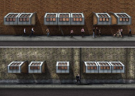 Фотография: Идея: Поселить бездомных Нью-Йорка в стильных капсулах на стенах зданий №12 - BigPicture.ru