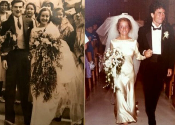 85 лет и все еще впору: 4 поколения женщин семьи выходят замуж в одном платье