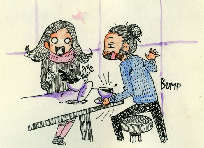 Фотография: Из Италии в Канаду на первое свидание: художник нарисовал комикс о первой встрече с возлюбленной №13 - BigPicture.ru
