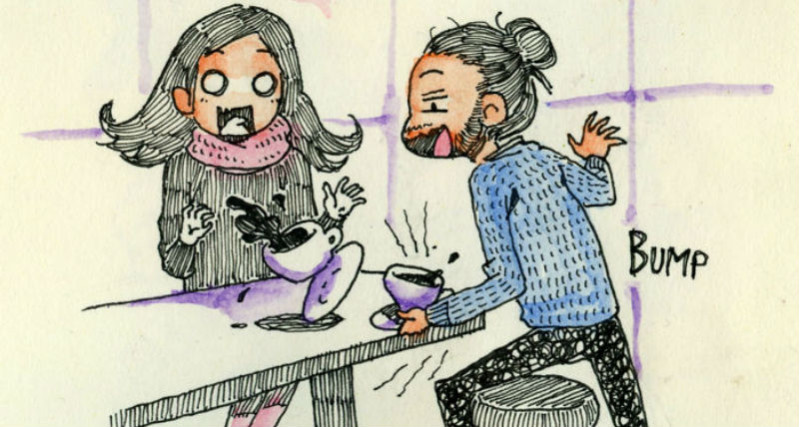 Фотография: Из Италии в Канаду на первое свидание: художник нарисовал комикс о первой встрече с возлюбленной №1 - BigPicture.ru