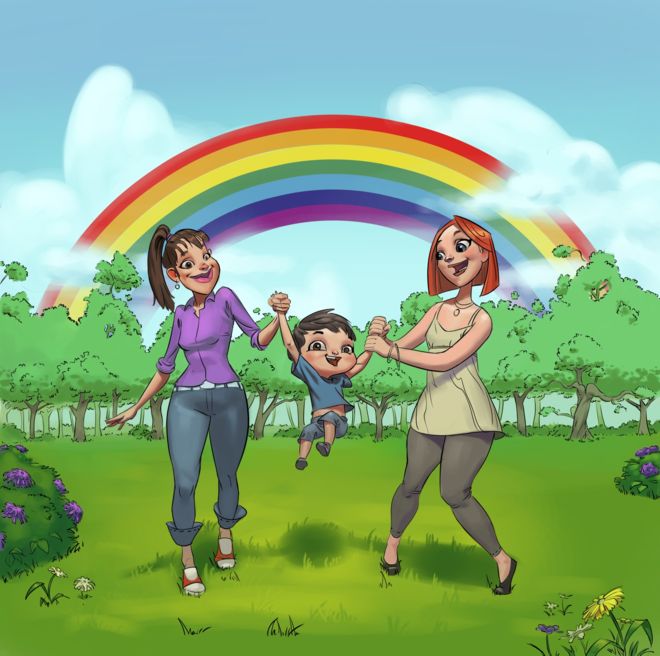 Фотография: Моя радужная семья: в Хорватии выпустили детскую книжку про однополые семьи №4 - BigPicture.ru